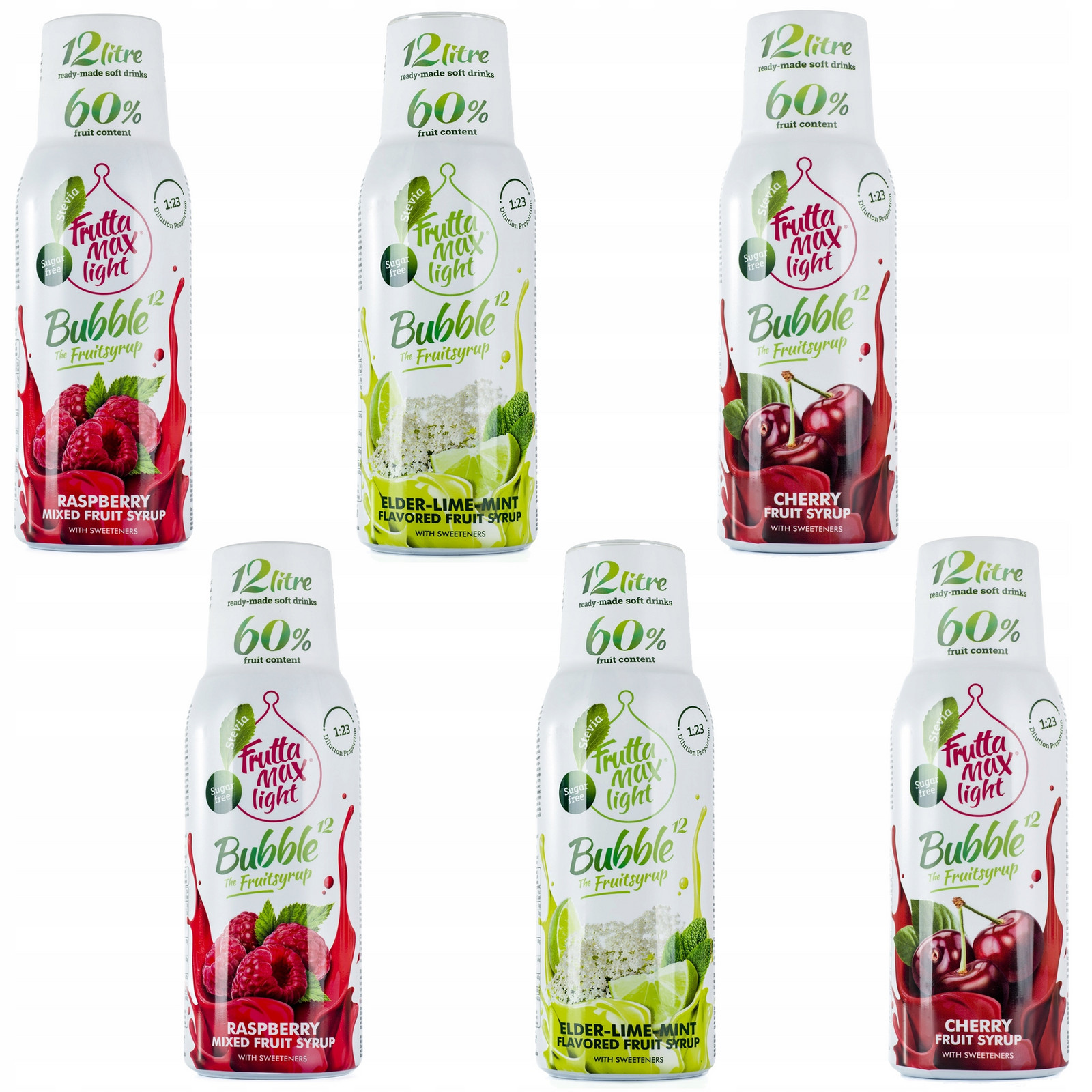 FruttaMax Sada 6 koncentrátů na vodu, 500 ml