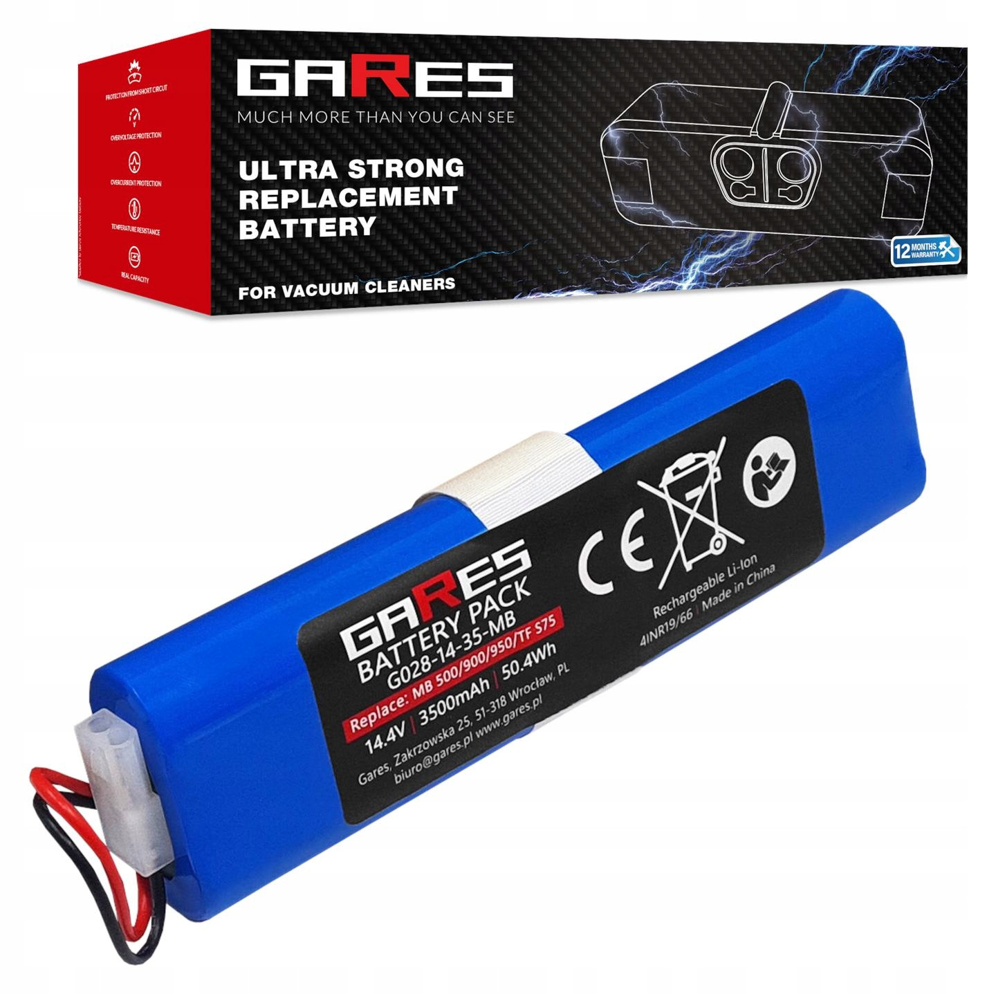 Baterie Akumulátor pro Tefal Xplorer Serie 75 14,4V 14,8V 3,5Ah