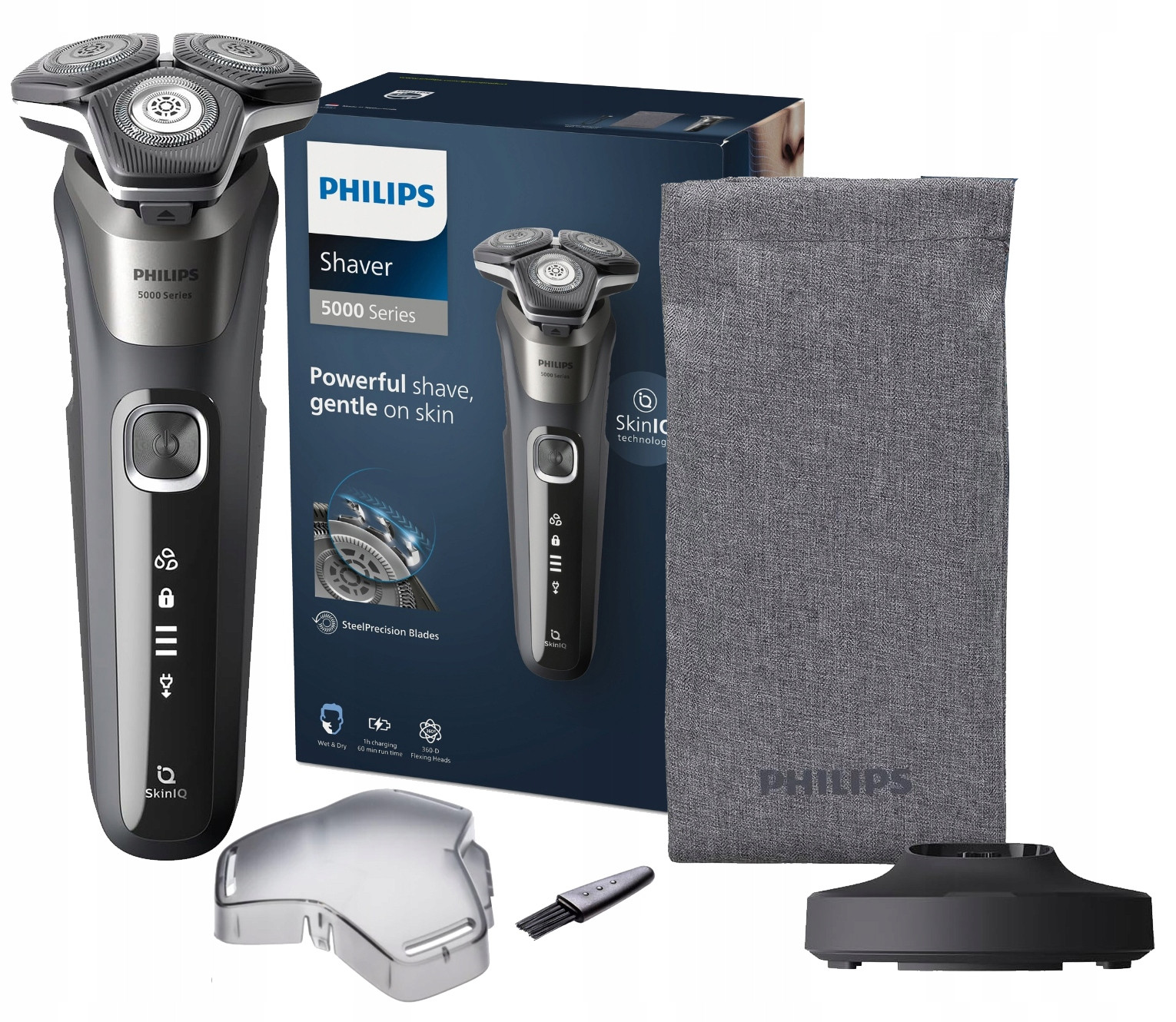 Holicí Strojek Philips S5887 Za Mokra I Za Sucha Se Zastřihovačem Pouzdro