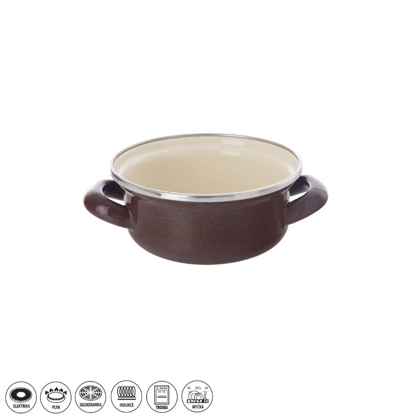 KOZÁČEK Kastrol smalt 0,65 lem