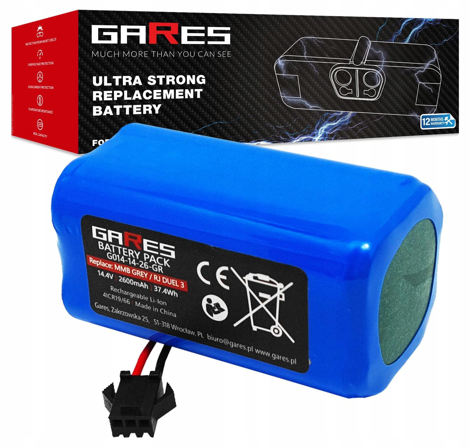 Baterie Akumulátor pro Ultenic D5S Pro 14,4V 2,6Ah