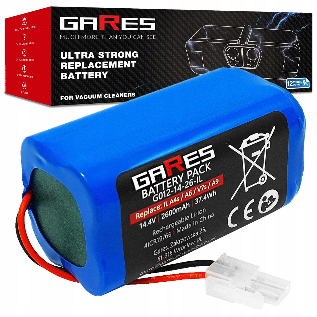 Bateriový Akumulátor pro Mi Robot Vacuum-Mop Essential G1 14,4V 2,6Ah