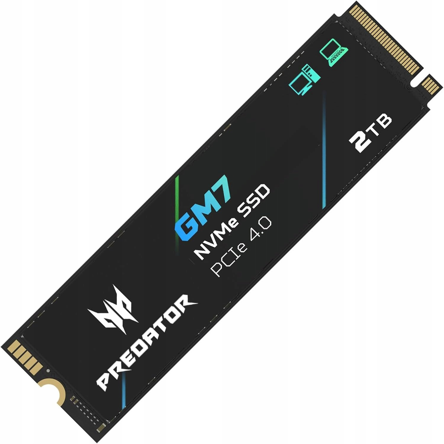 Acer Predator GM7 Ssd disk 2TB, M.2, Gen 4 x4 NVMe 2.0, 7200 MB/s