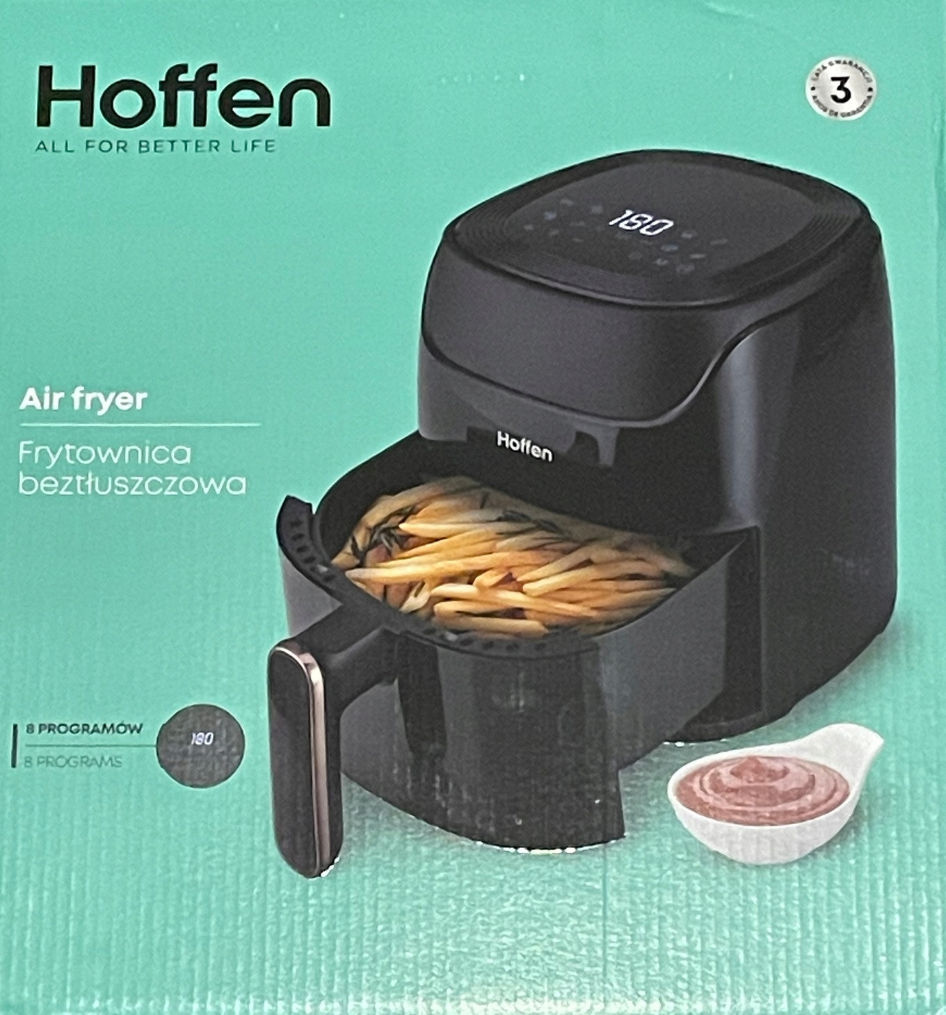 Hoffen Beztuková fritéza AF-5164 1400 W 53,8 l Černá