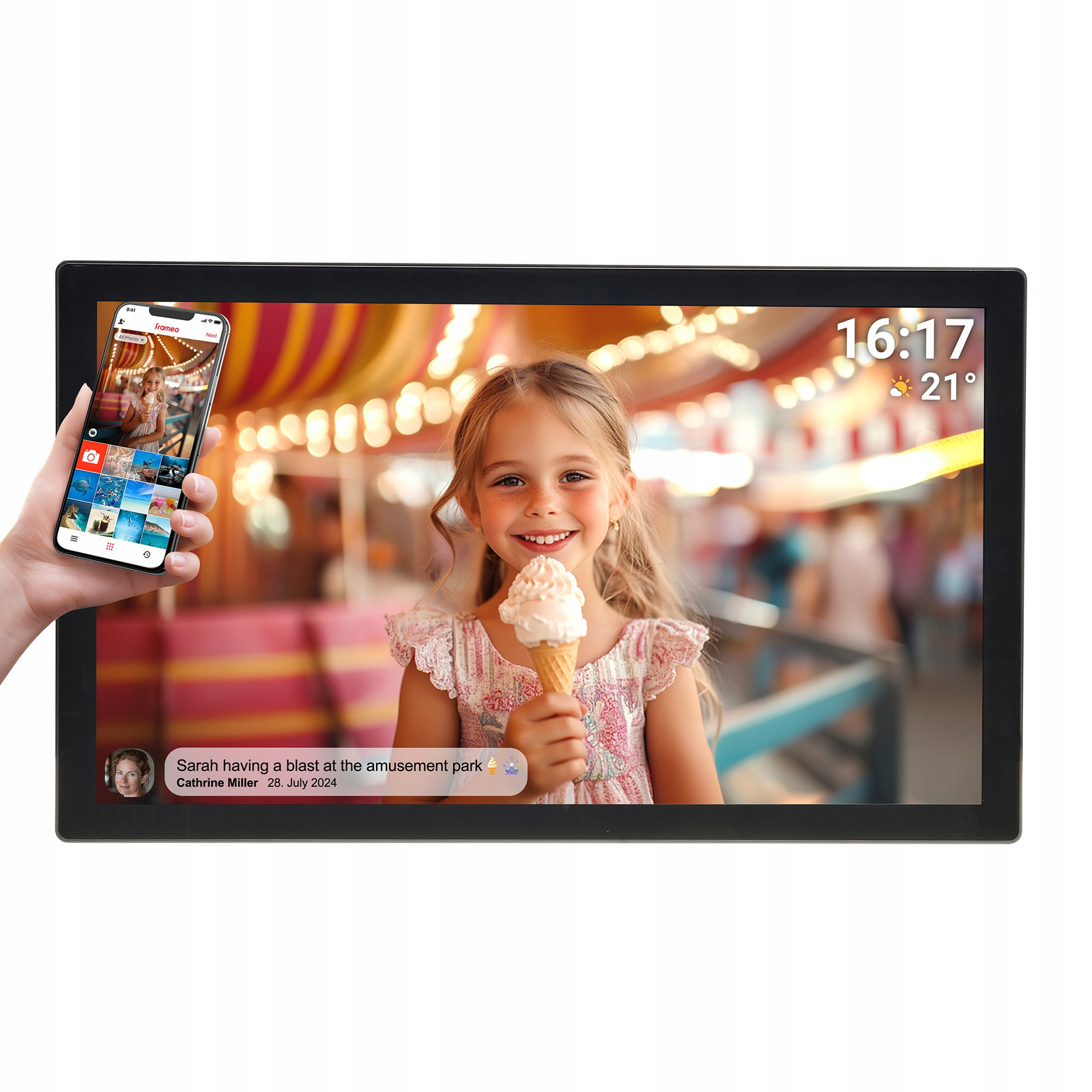 Digitální rámeček na fotografie se softwarem Frameo 32