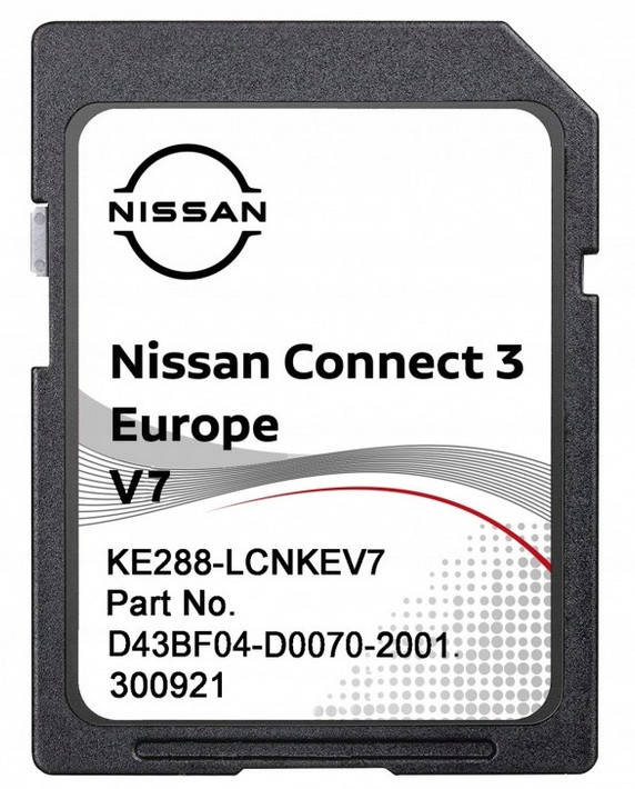 Mapa Navigační Karta Nissan Connect 3 KE288-LCNKEV7 V7 2023