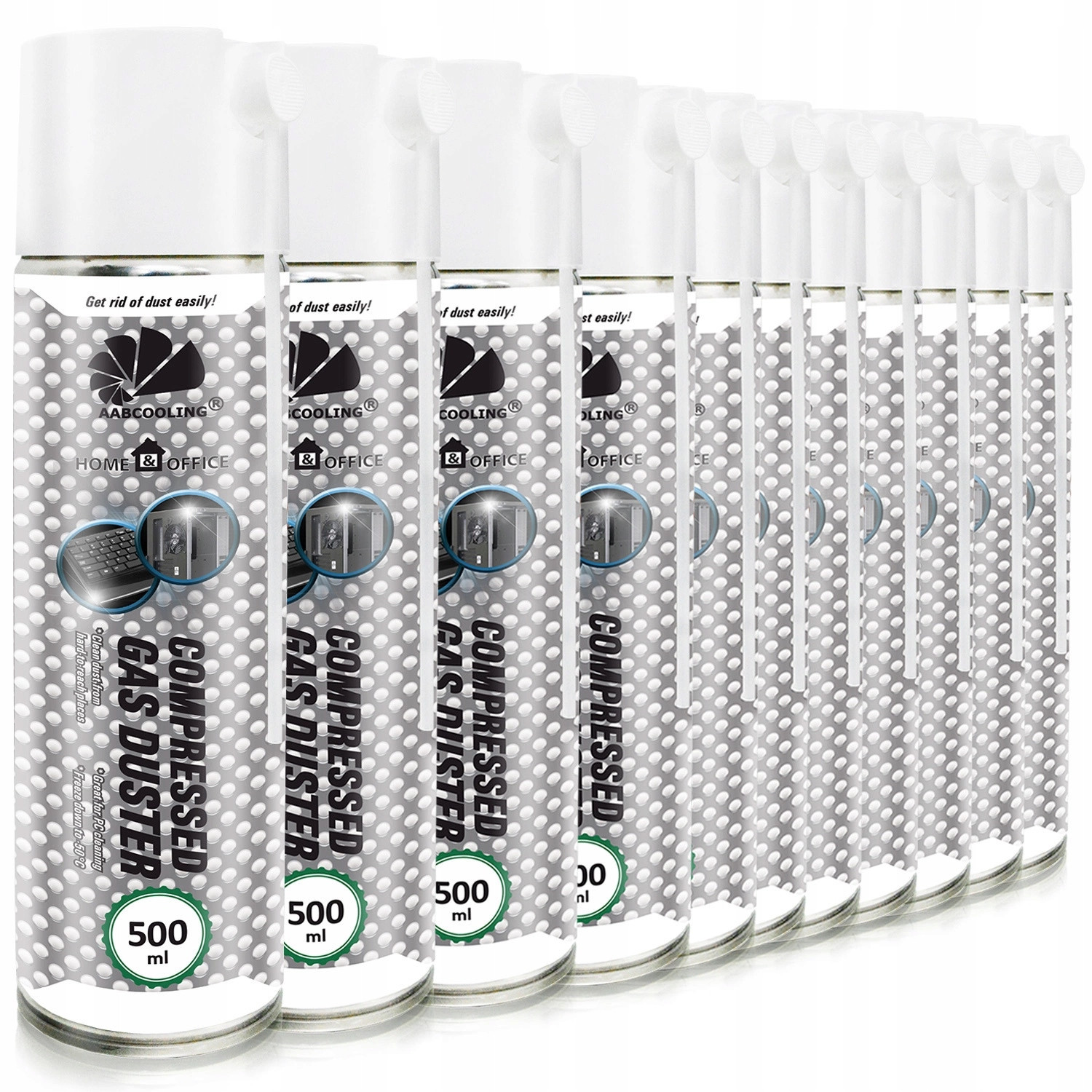 Stlačený Vzduch Aabcooling 11x 500 ml Čištění Ventilátorů Chladičů