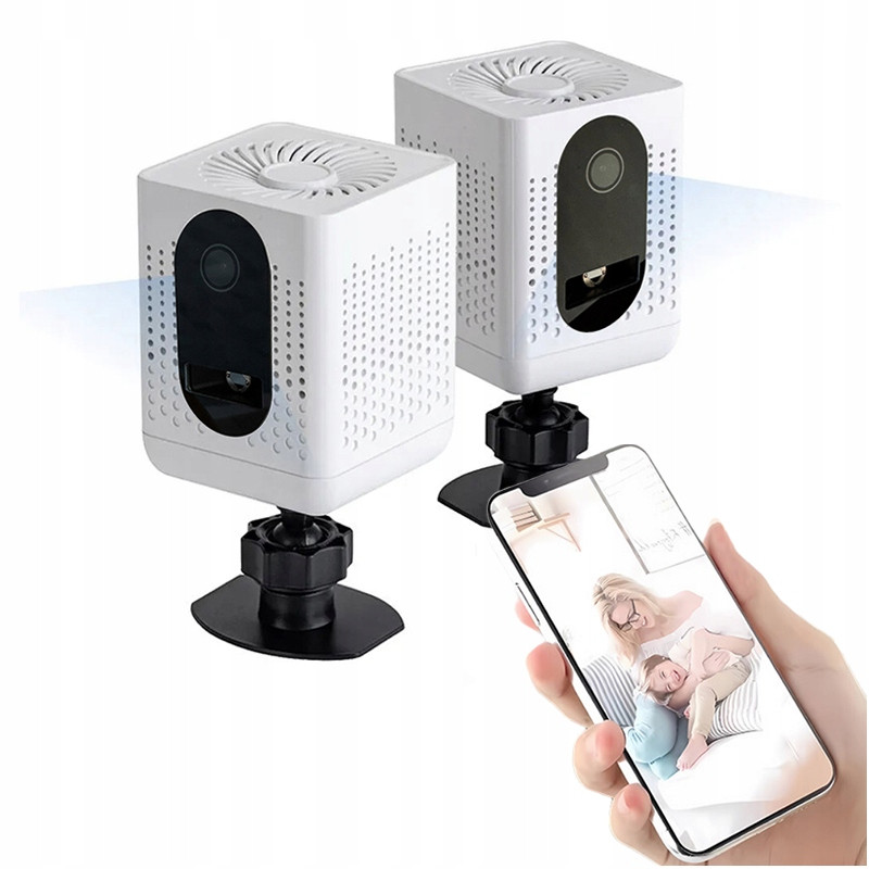 Skrytá Mini Špionážní Kamera Wifi Senzor Pohybu Pir Dlouhá Doba Provozu Ir