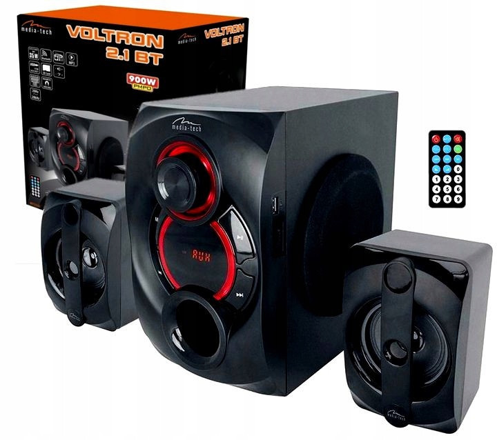 Počítačové reproduktory Bt 600W 35W Dřevo MT3330 Set Bluetooth 2.1 Radio