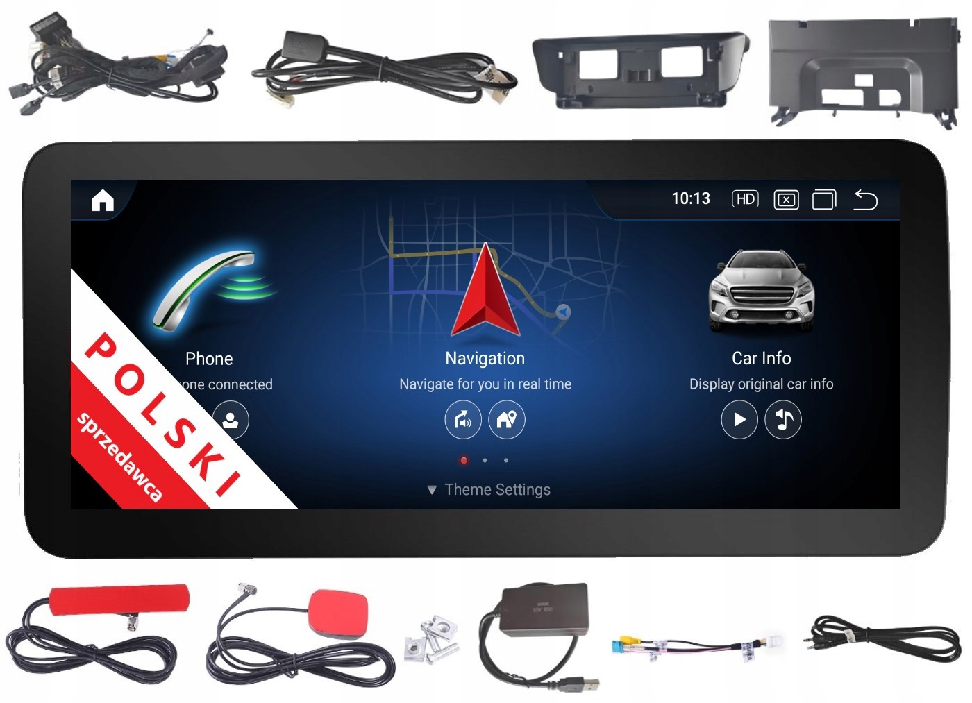 Navigace Monitor Android Mercedes C W205 Ntg 5.0 S662 8/128 Gb Carplay Lte