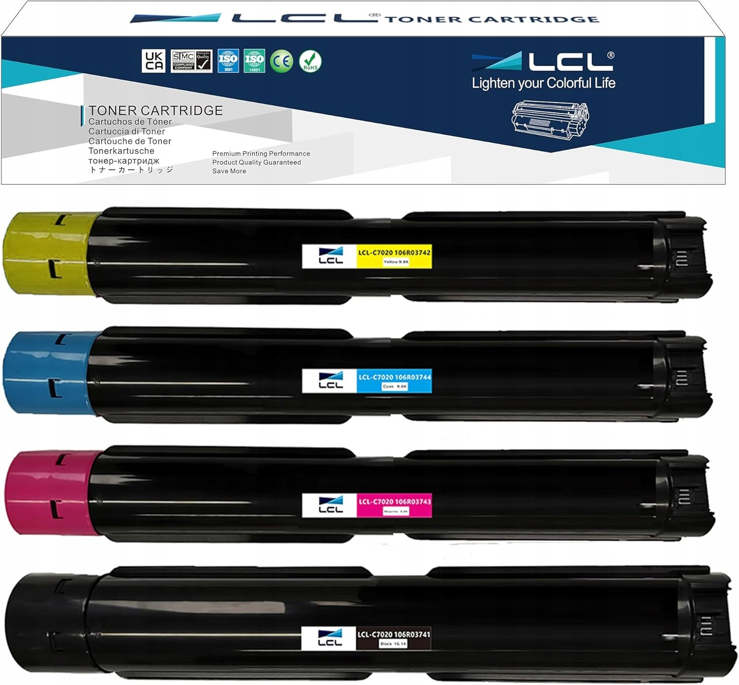 Toner LCL 4PK Kcmy Náhrada za Xerox VersaLink C7020/C7030