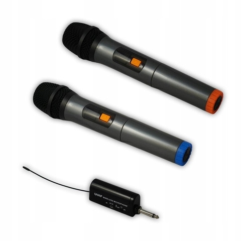 Dvojitý bezdrátový ruční mikrofon Jack 6.3 P2 Audio Mbd 812J