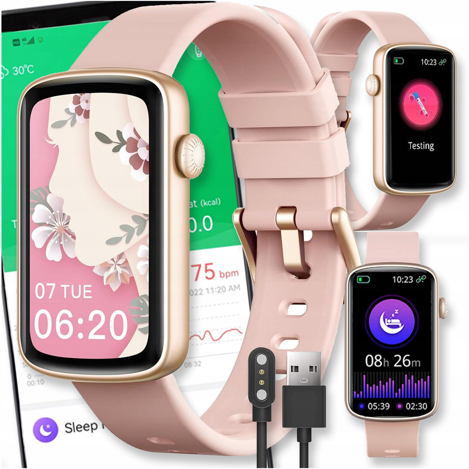 Smartband Band Náramek Chytré Hodinky Smart Hodinky Pro Amoled SP02 Sportovní Pl