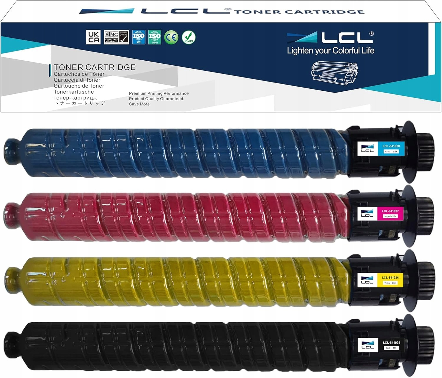 Toner LCL pro Ricoh Aficio Mp C2003, černo fialově žlutý, 4 ks