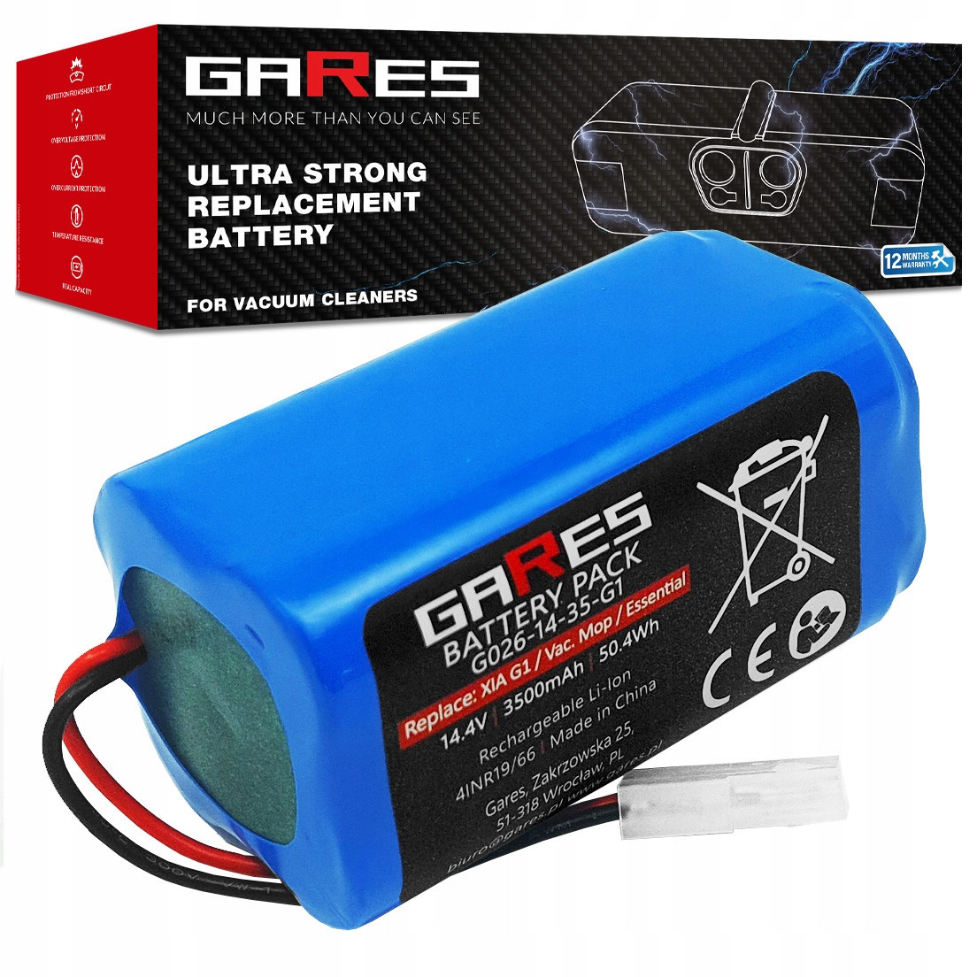 Bateriový Akumulátor pro Mi Robot Vacuum-Mop Essential G1 14,4V 3,5Ah