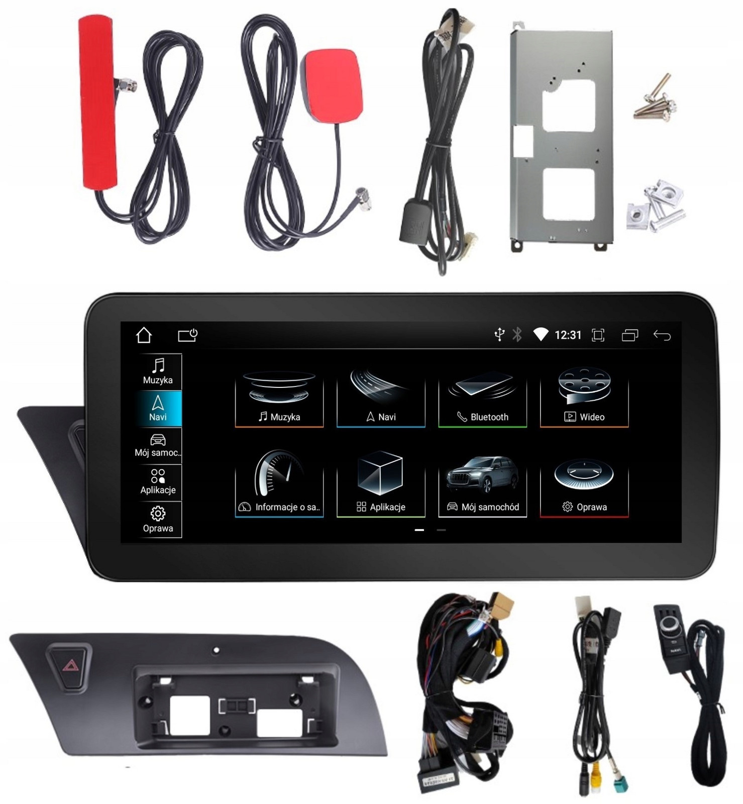 Navigace Monitor Android Audi A4 B8 A5 8T Concert Symphony 4GB Carplay Lte