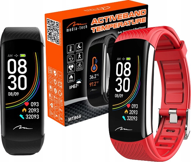 Náramek Smartband MT866 Activeband Puls Tlak Kroky Kalorie Teplota
