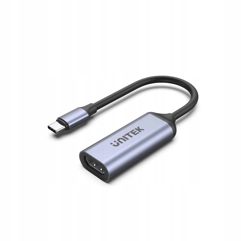 Unitek Adaptér Usb-c na Hdmi 2.1 (8K 60Hz) šedý 15cm