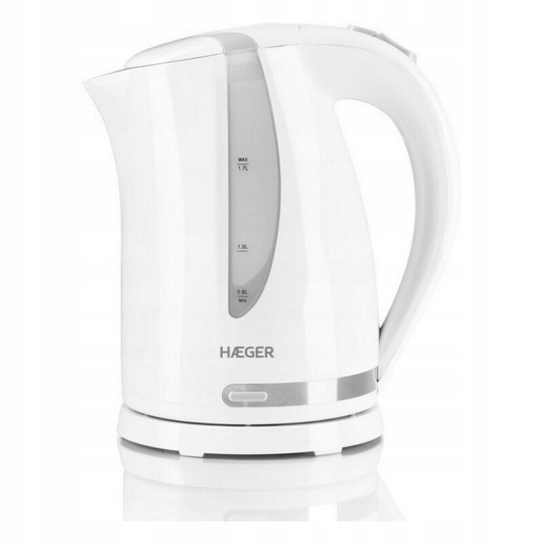 Konvice Haeger EK-22W.022A Nerezová ocel Bílá 2200 W 1,7 L