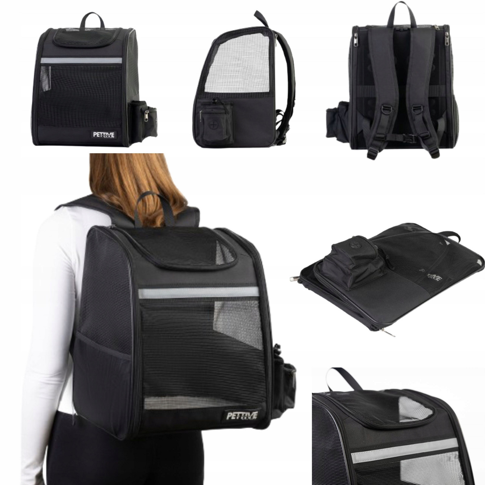 Batoh pro velké psy, přepravka batoh pro kočky Flowair XL do 12 kg