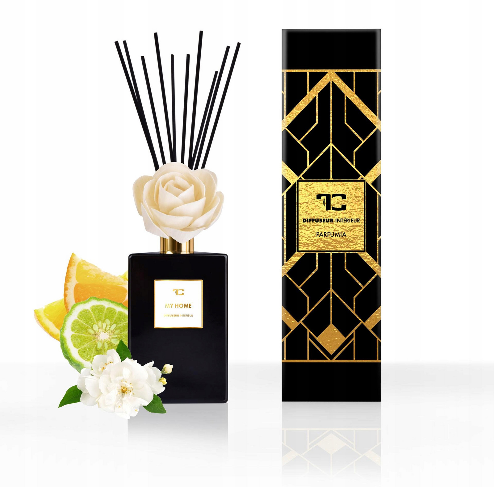 Dedra 500 ml difuzér Flow tyčinky, My Home, Parfumia