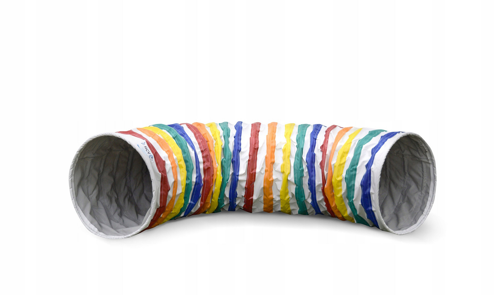 Anti-Slip Jenny Agility Tunel 4 metry Bílý s duhovými pruhy