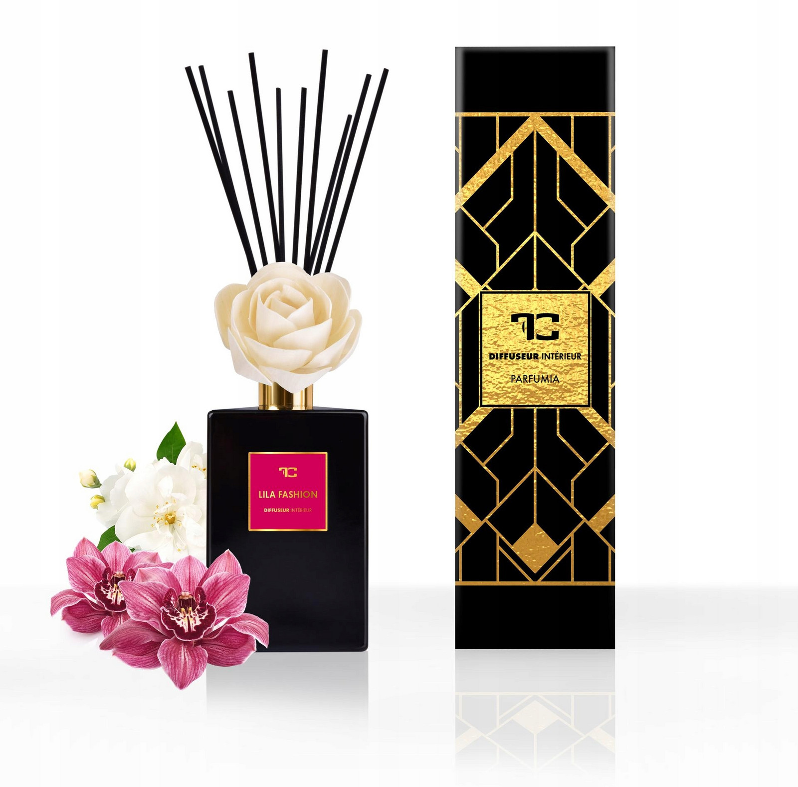 Dedra 500 ml difuzér Flow tyčinky, Lila Fashion, Parfumia