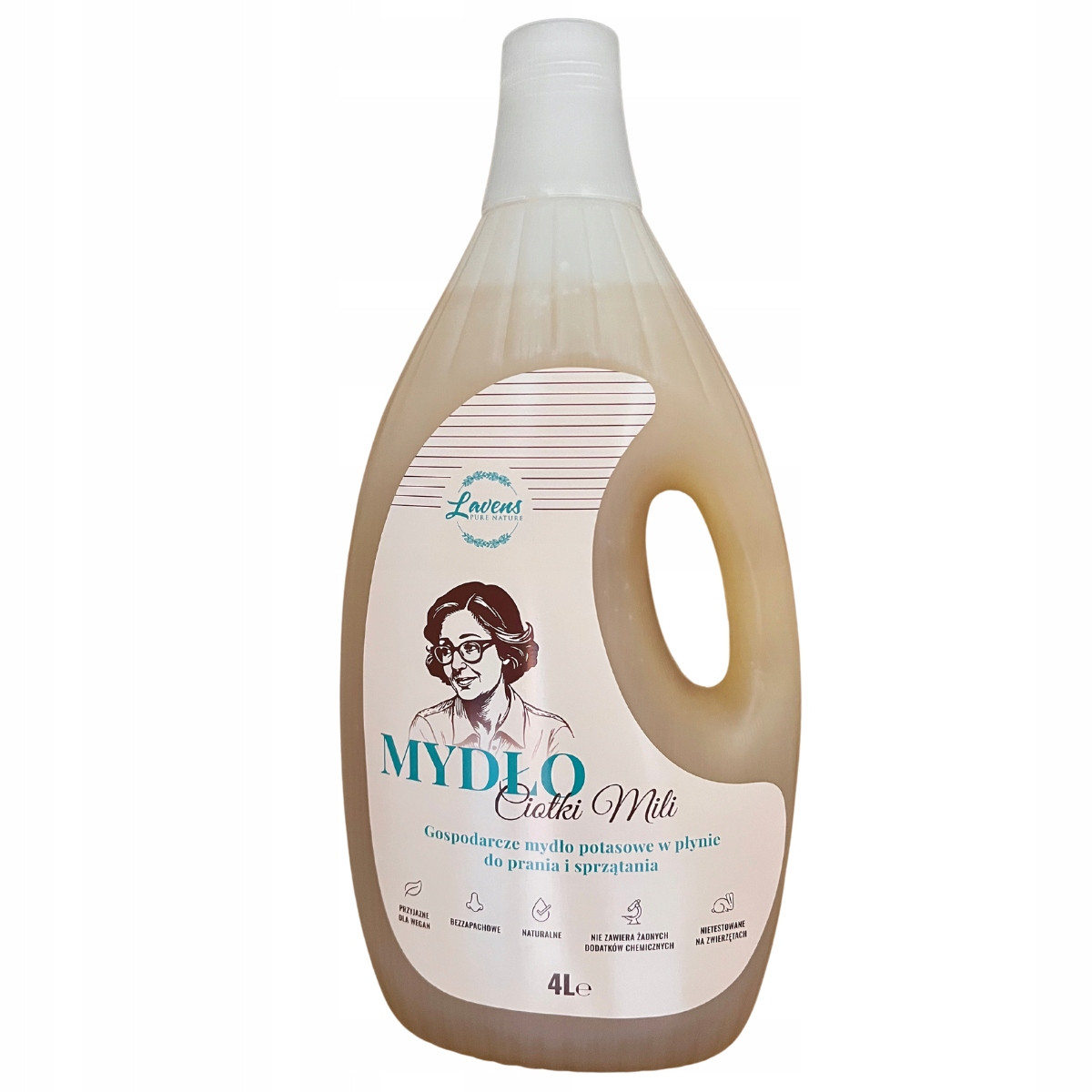 Ekonomické tekuté mýdlo Šedé draselné mýdlo Tety Mili Univerzální 4 l