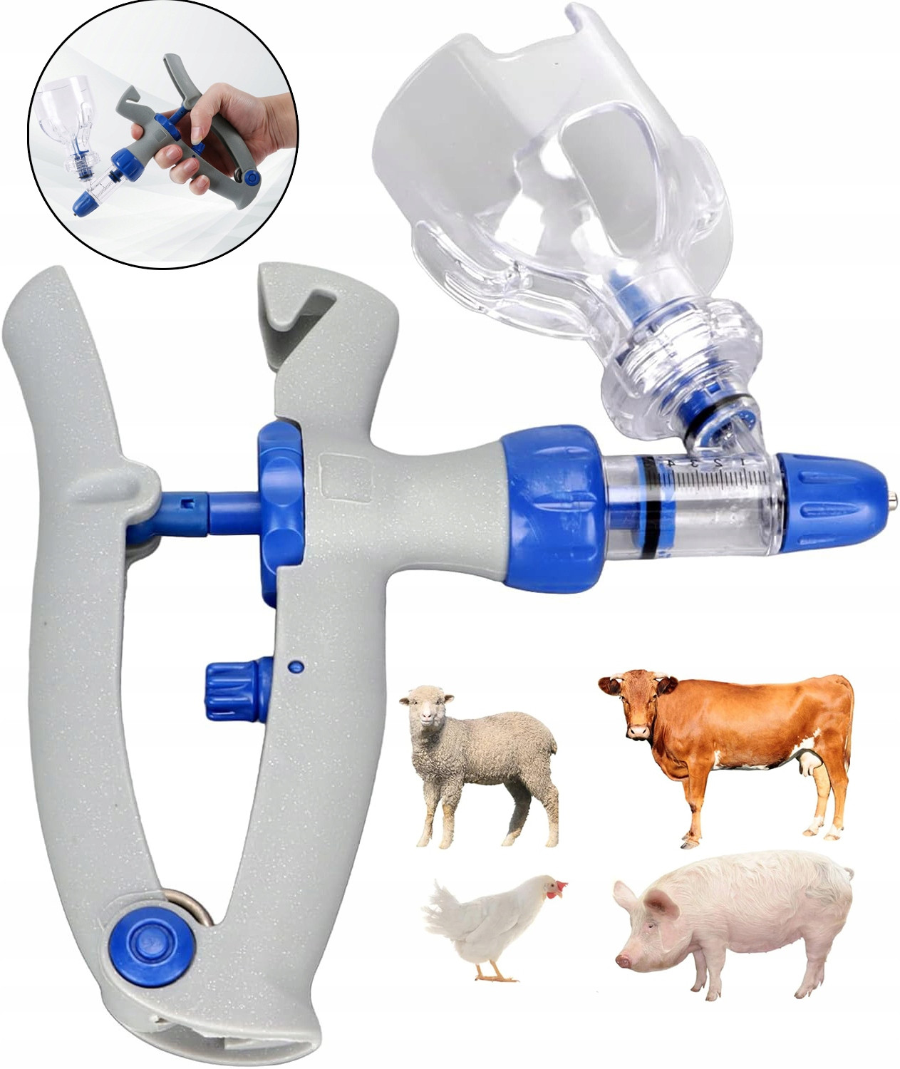 Automatická stříkačka pro automatické očkování holubů