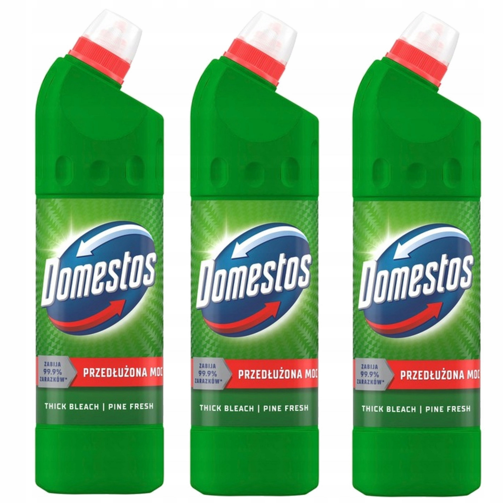 Domestos Pine Fresh Gel na Wc Bělidlo 1L x3