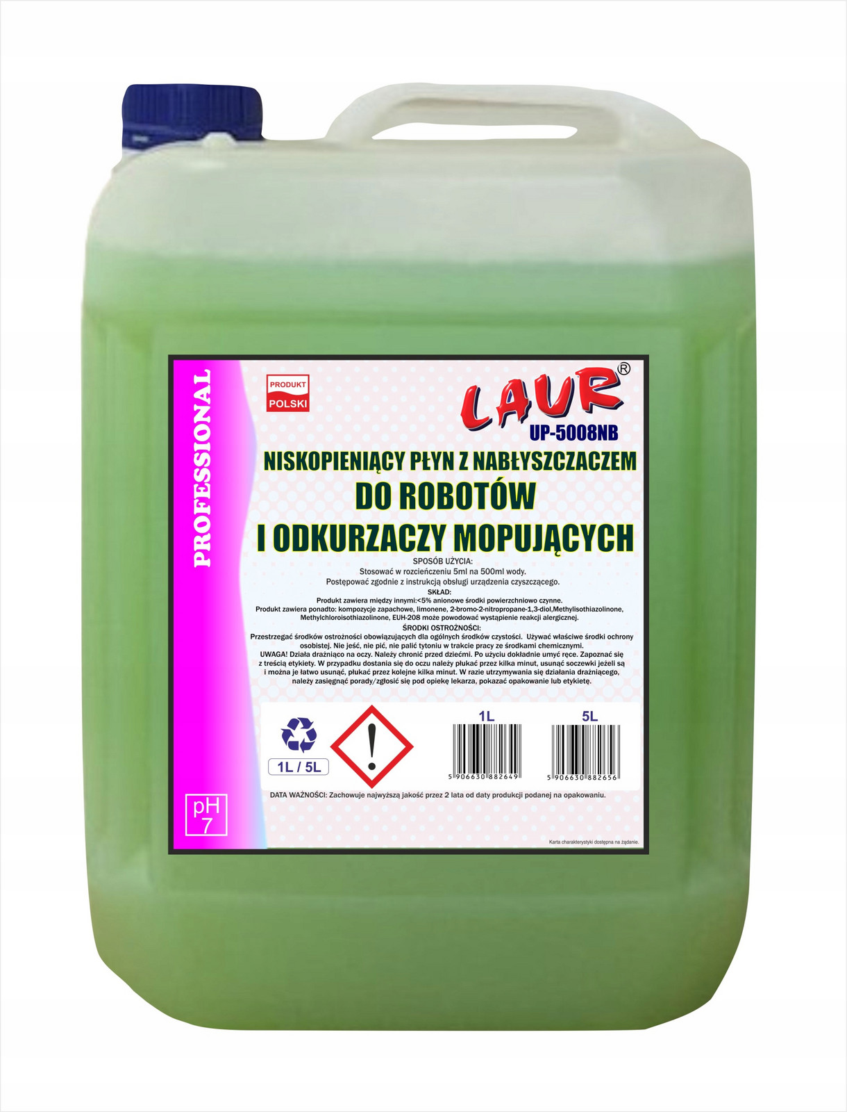 Silný Účinný Prostředek Pro Mopovací Roboty S Leštidlem Laur OP.5L