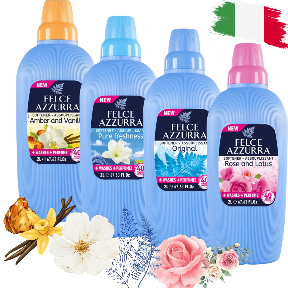 Felce Azzurra Sada Parfémovaných Italských Oplachovacích Přípravků 4X2 L