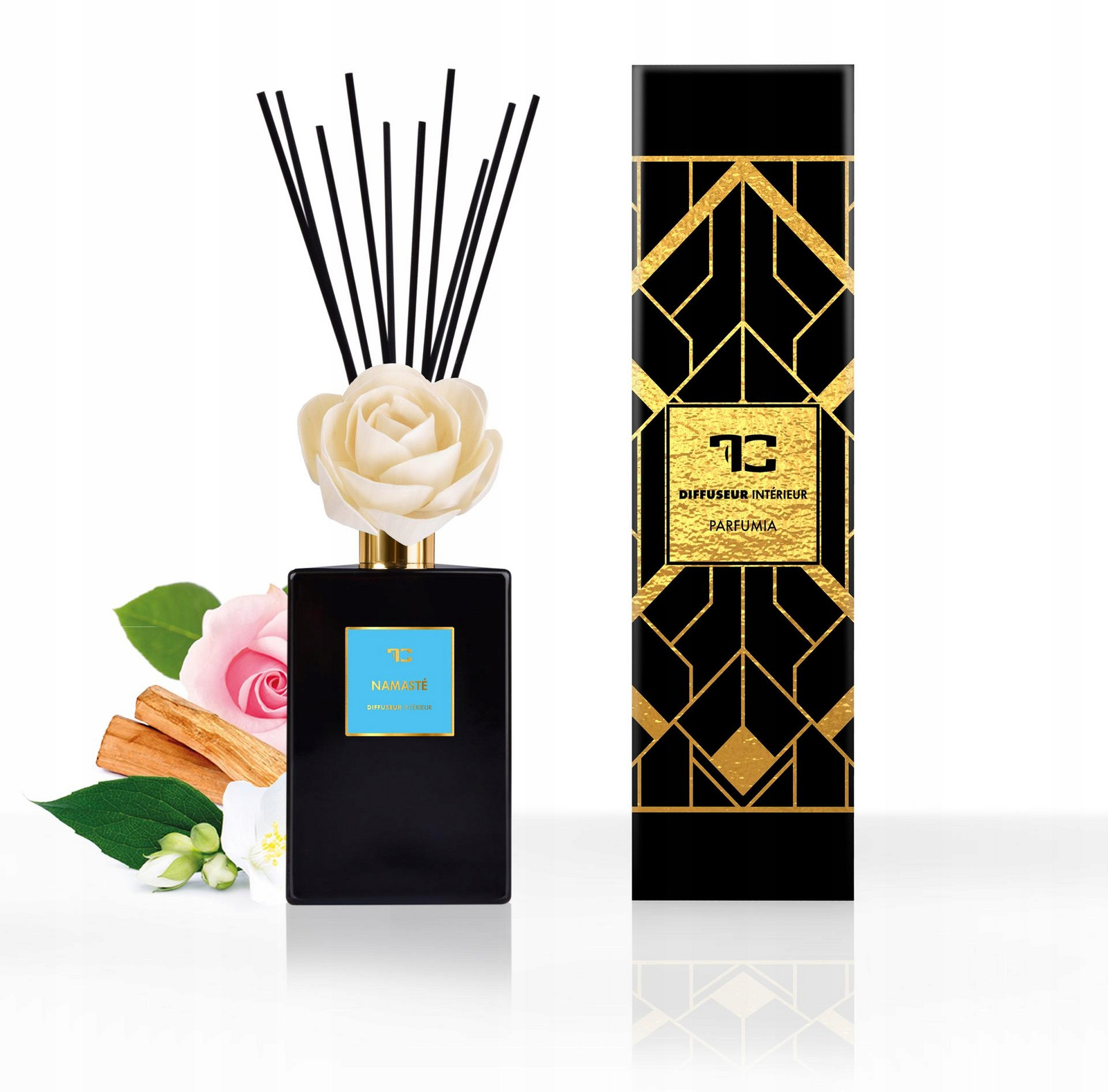 Dedra 500 ml difuzér Flow tyčinky, Namasté, Parfumia