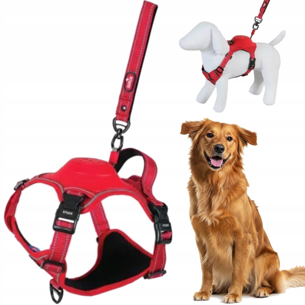 Postroj s automatickým vodítkem Easyride L červený