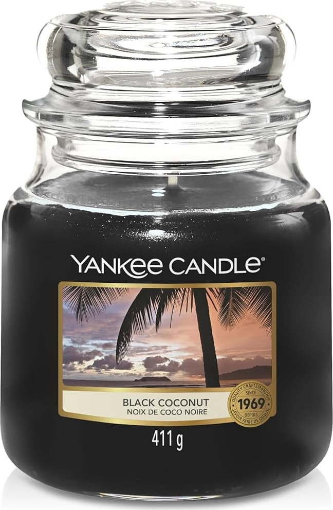 Vonná svíčka doba hoření 65 h Black Coconut – Yankee Candle