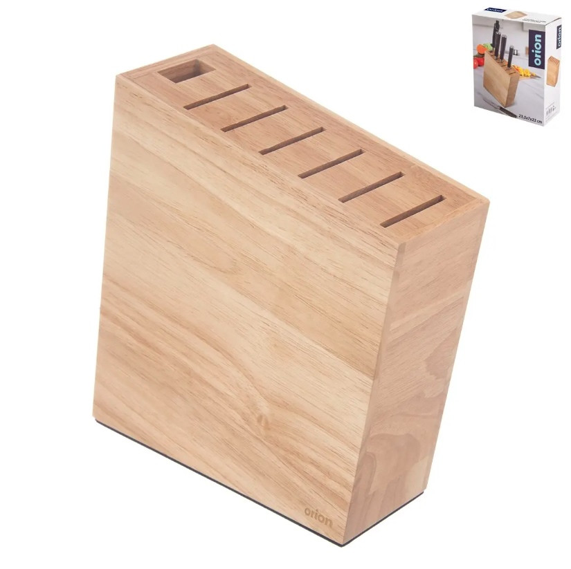 Blok na nože gumovníkové dřevo ORION