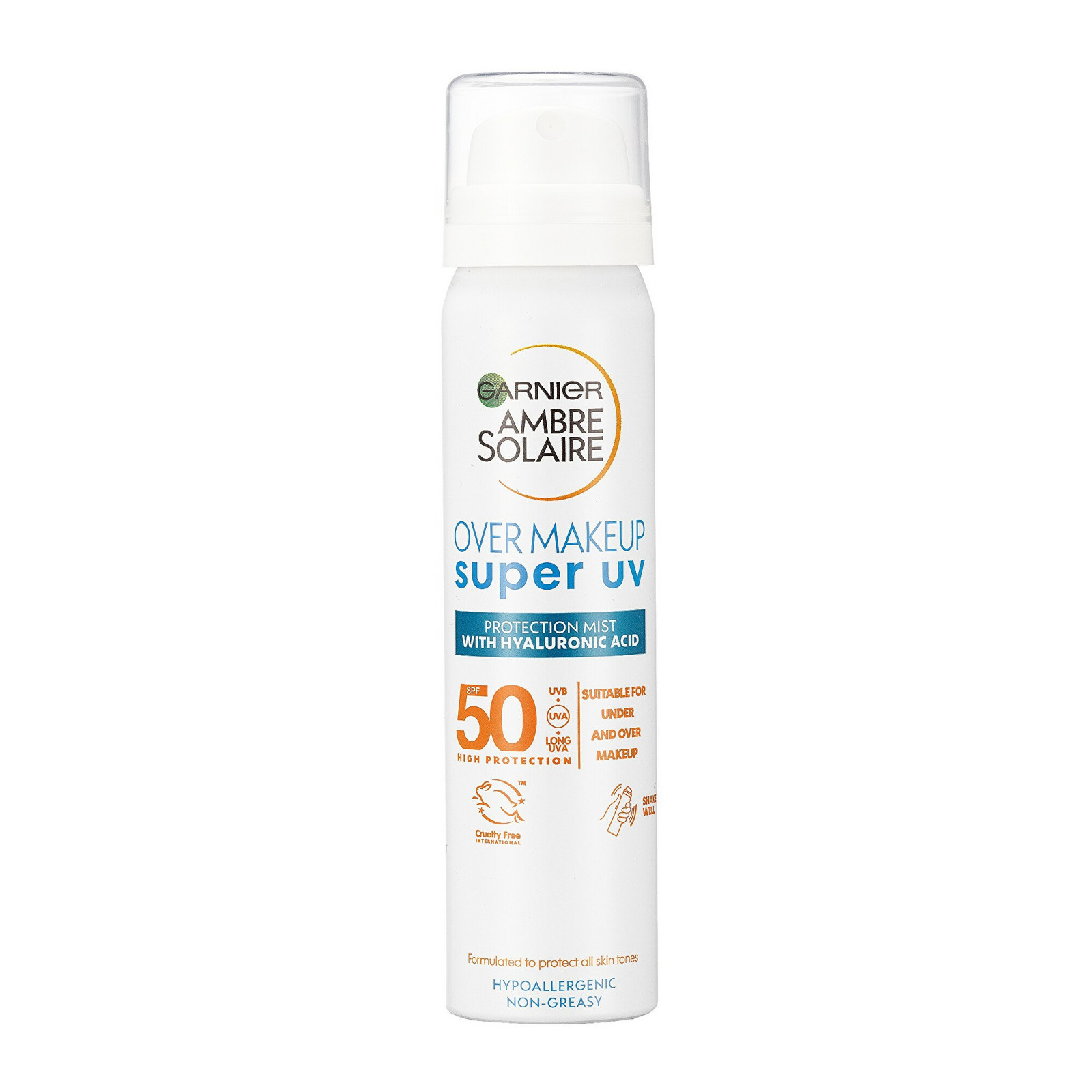 Garnier Ochranná pleťová mlha SPF 50 Ambre Solaire Super UV (Protection Mist) 75 ml