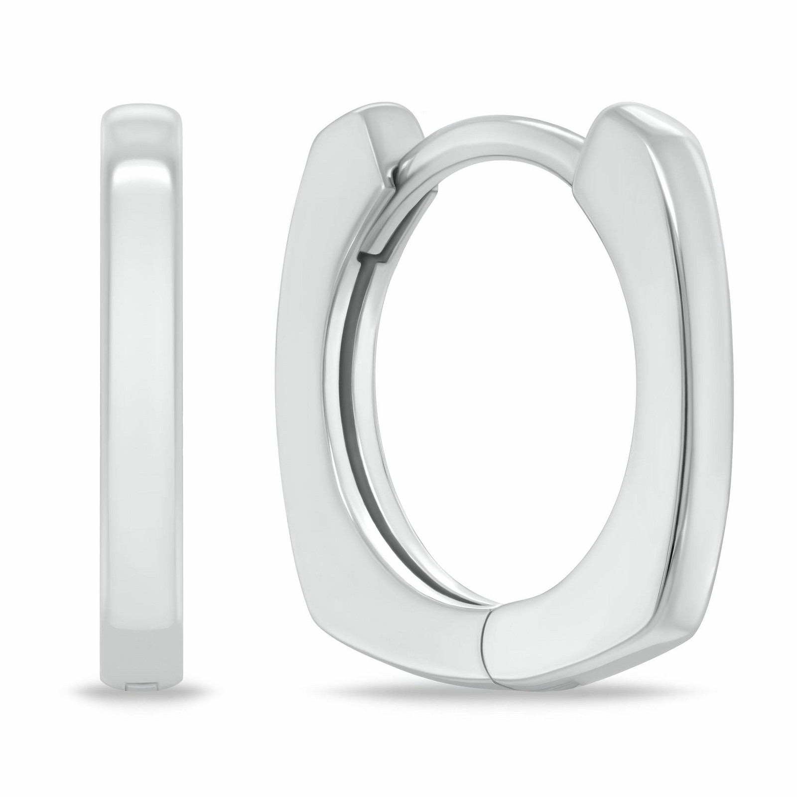 Brilio Silver Kruhové stříbrné náušnice pro ženy EA1169W