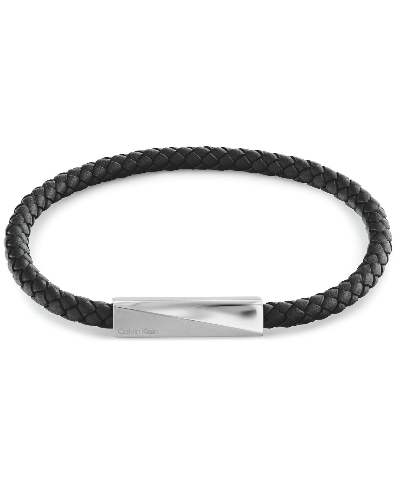 Calvin Klein Elegantní kožený náramek pro muže Iconic Id 35100055