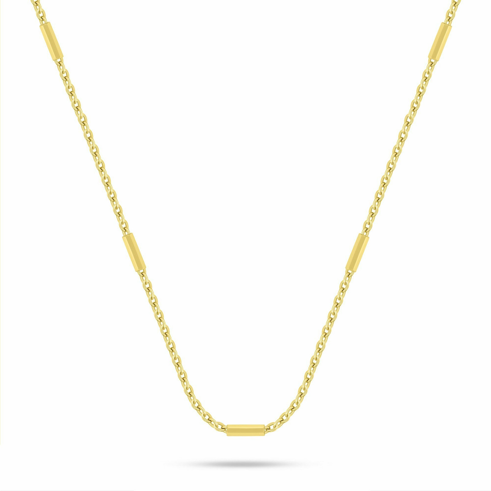 Brilio Silver Něžný pozlacený náhrdelník pro ženy NCL197Y