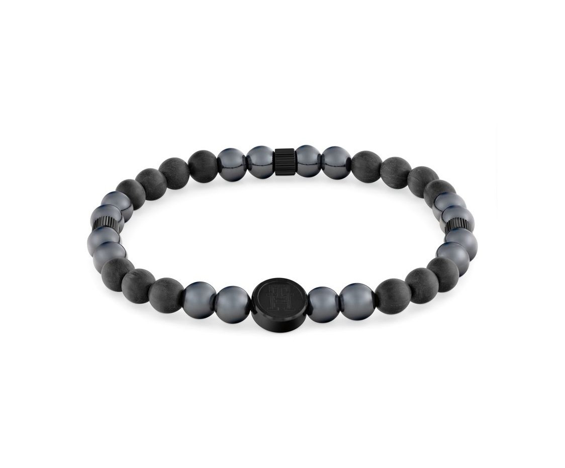 Tommy Hilfiger Černý korálkový náramek TH85 Beads 2790625