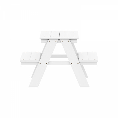 Dětský piknikový stůl bílý lak 8869B Idea