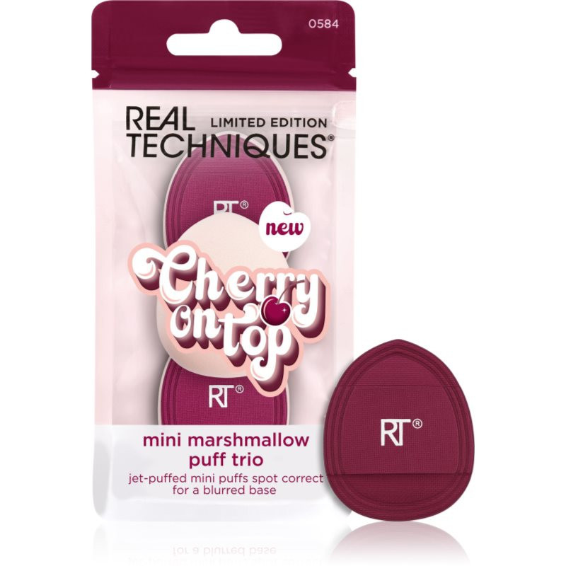 Real Techniques Cherry On Top Mini Marshmallow Puff Trio houbička na make-up