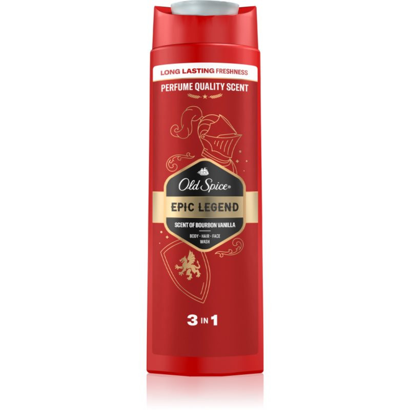 Old Spice Epic Legend sprchový gel na obličej, tělo a vlasy pro muže 400 ml