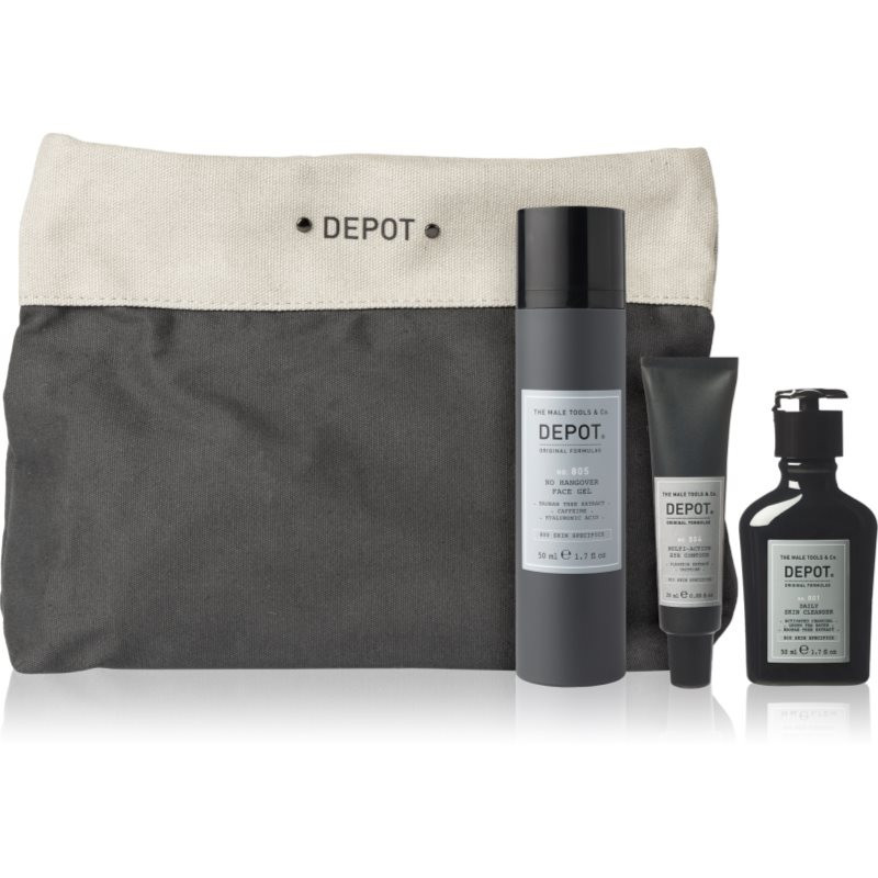 Depot Wake-Up Skin Treatment Set cestovní sada pro muže