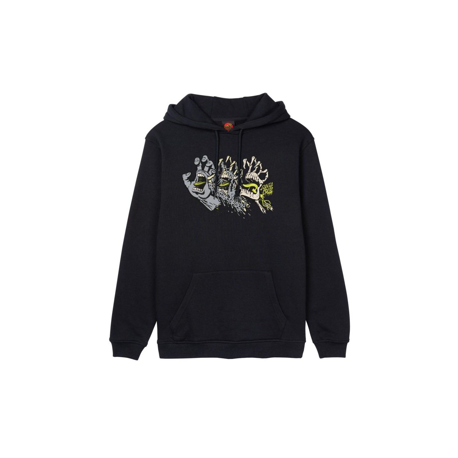 mikina SANTA CRUZ - Evolved Hand Front Black (BLACK)