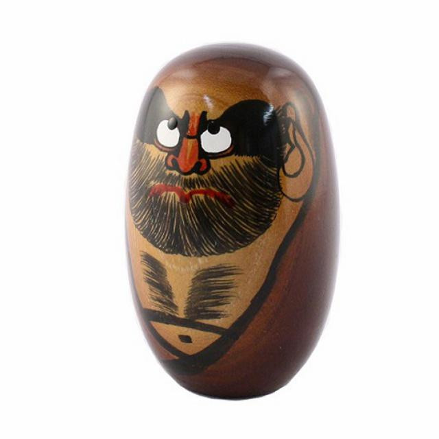 Japonská panenka Kokeshi Daruma, 11,5 cm