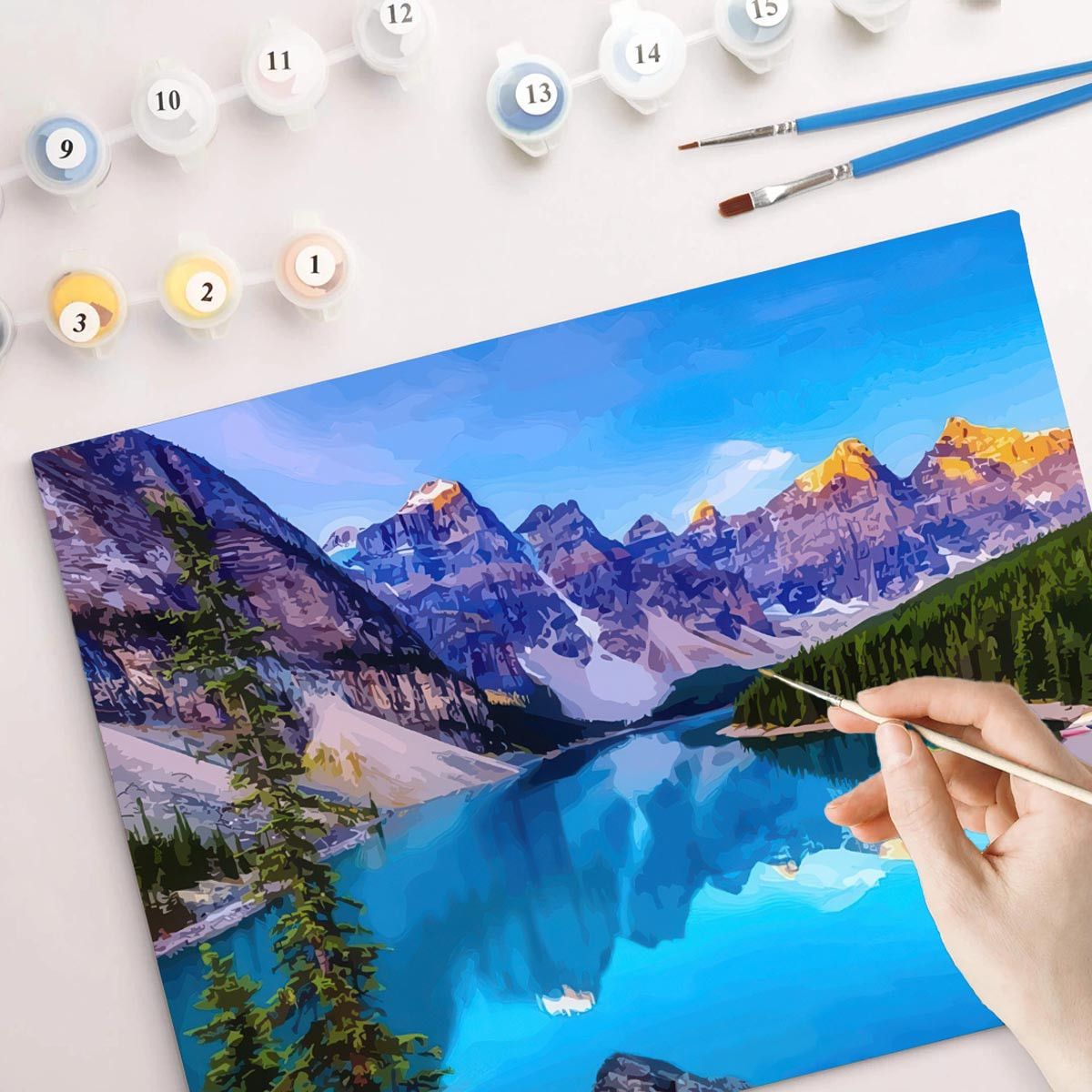 Weltbild Malování podle čísel Horské jezero
