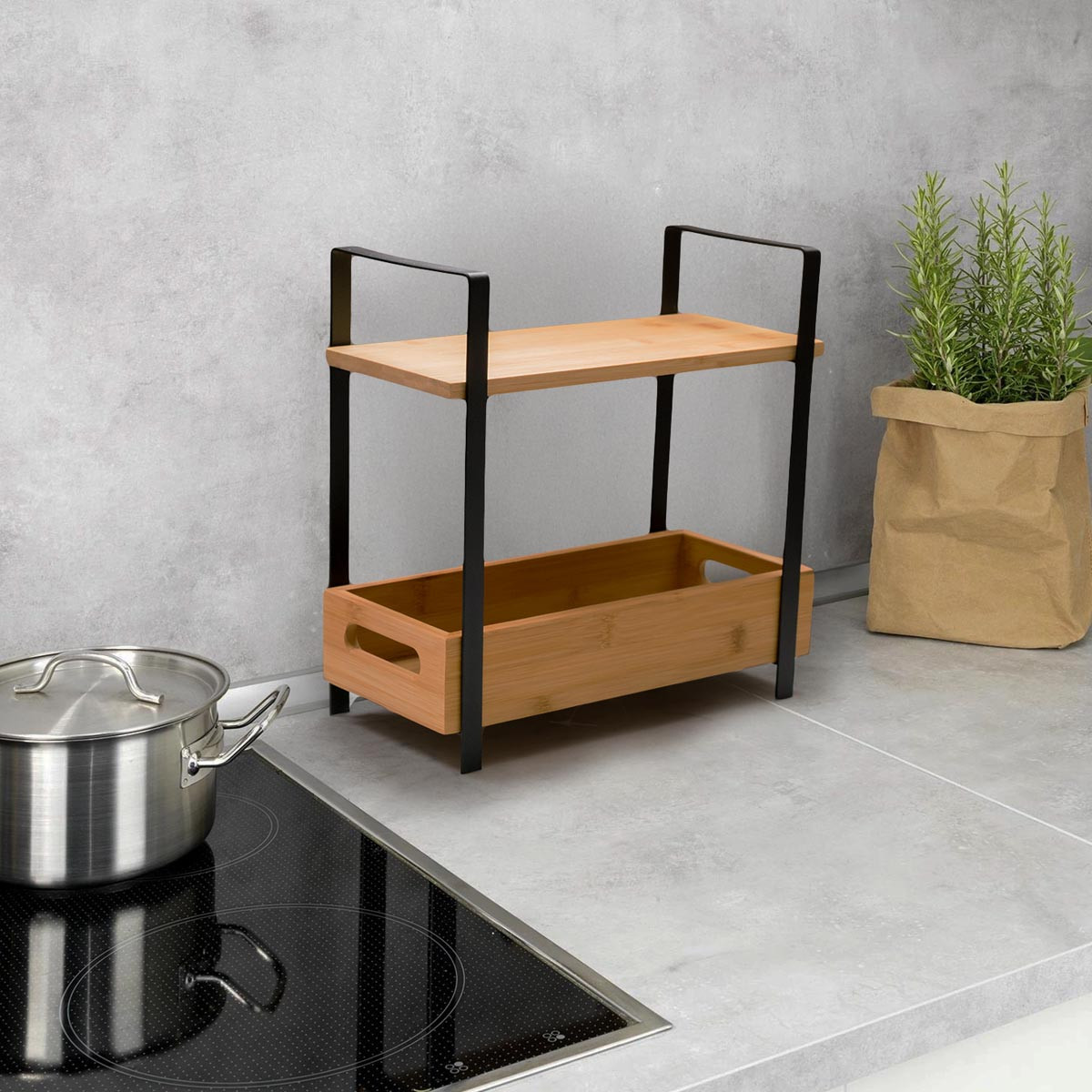 Weltbild Police na kuchyňskou linku, bambusová