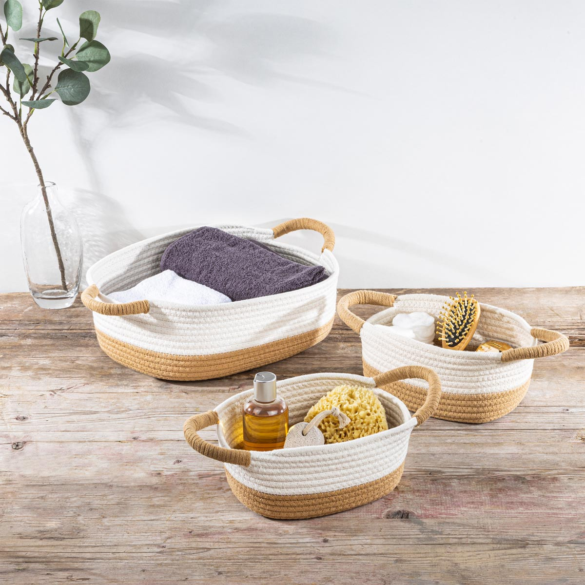 Haushalt international Úložný koš, sada 3 ks